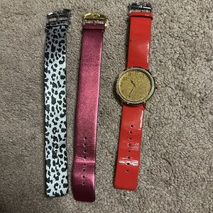 Betsy Johnson Gold watch